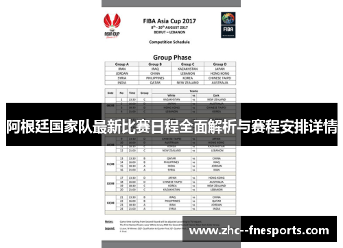 阿根廷国家队最新比赛日程全面解析与赛程安排详情